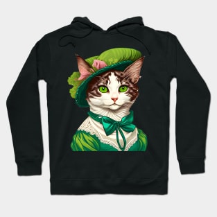 Just A Lady Cat For St. Patrick's Day Hoodie